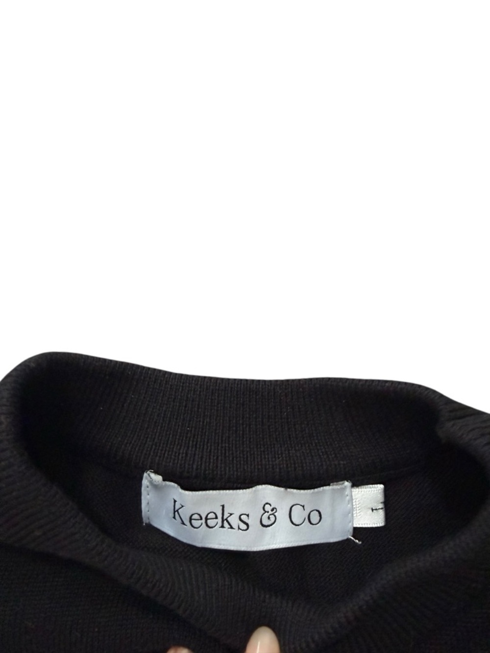 Black 'MAHJONG' Crewneck Sweater with Red Logo XS - Picture 4 of 4